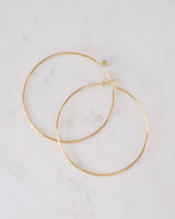Gold Large Hoop Earrings 