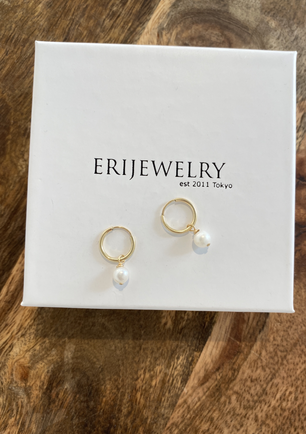 Petite Pearl Infinity Hoops (12mm) ERIJEWELRY